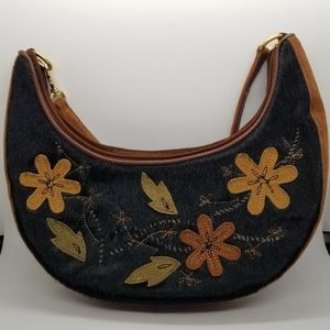SOLD--Preston & York Suede and Fur Purse